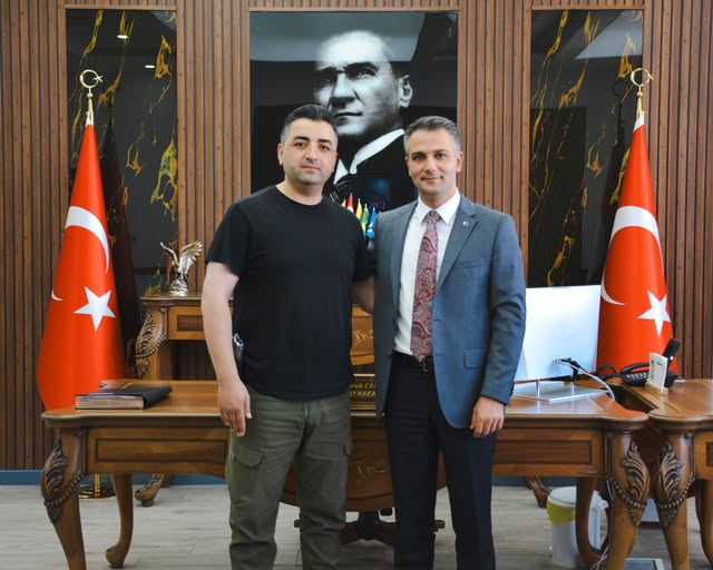 KAYMAKAM KORUMASI ENGİN ÖZER'İN VEDA ZİYARETİ